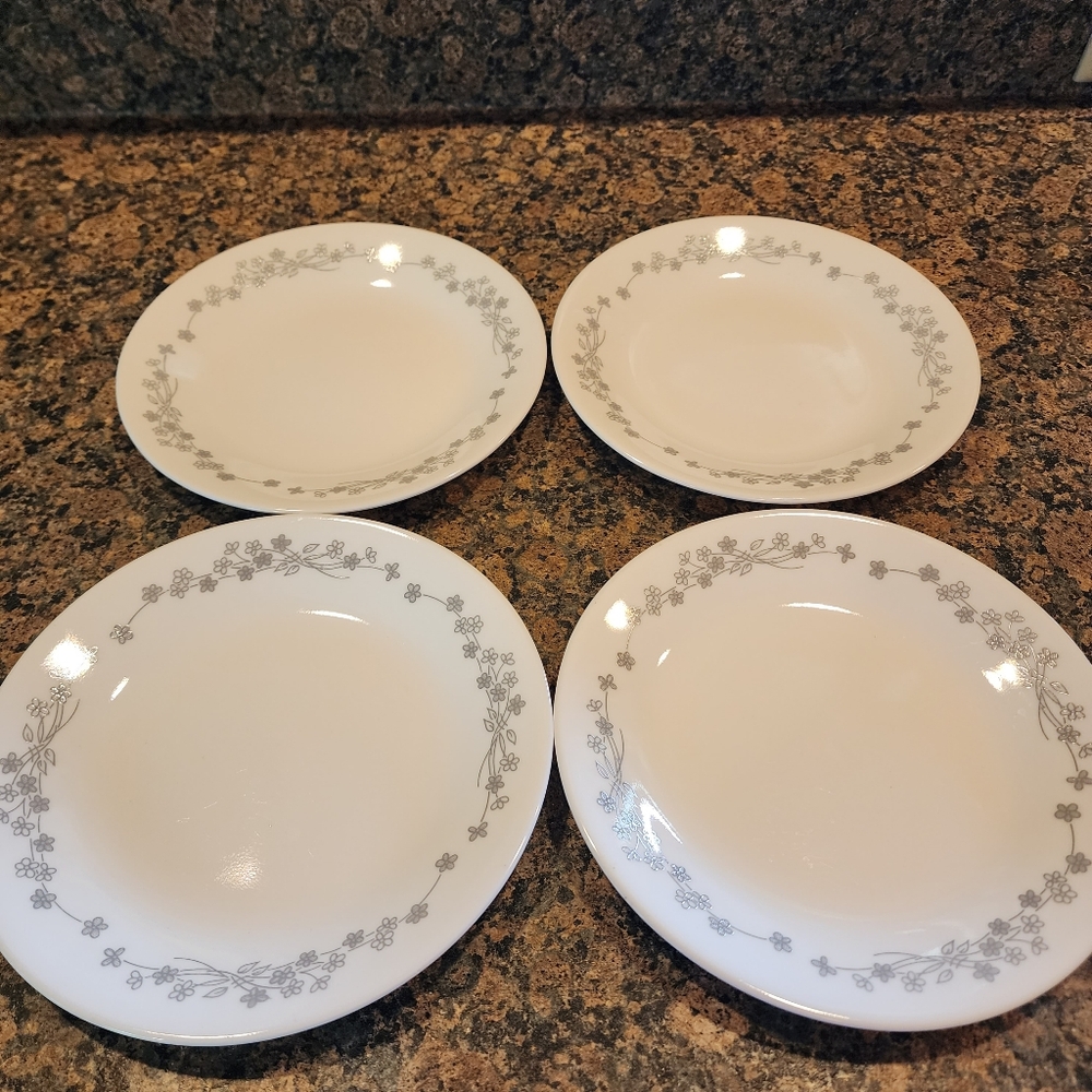 Corelle Ribbon Bouquet Bread & Butter Plates, Set Of 4